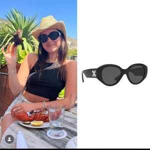 Off White x Sunglass Hut oval oversized sunglasses